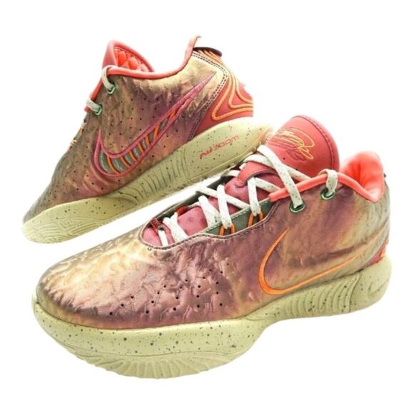 NIKE LEBRON XXI 21 EMBER GLOW ELEMENTAL GOLD MEN SHOES FN0708-800 Size 10 New!! - Picture 9 of 15